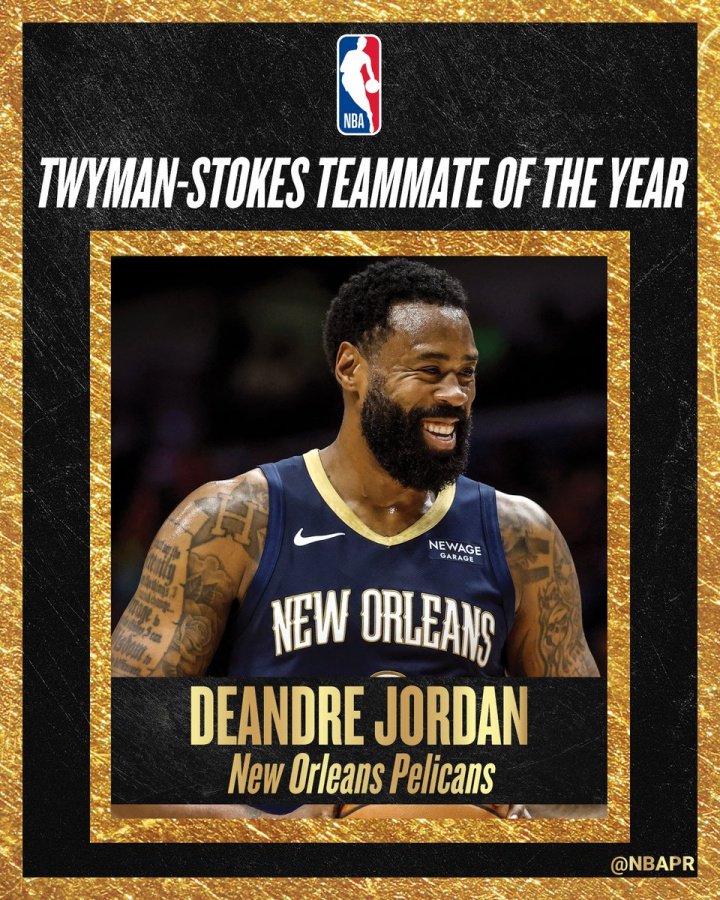 贴心皇叔8分险胜霍勒迪！NBA年度最佳队友奖：小乔丹！