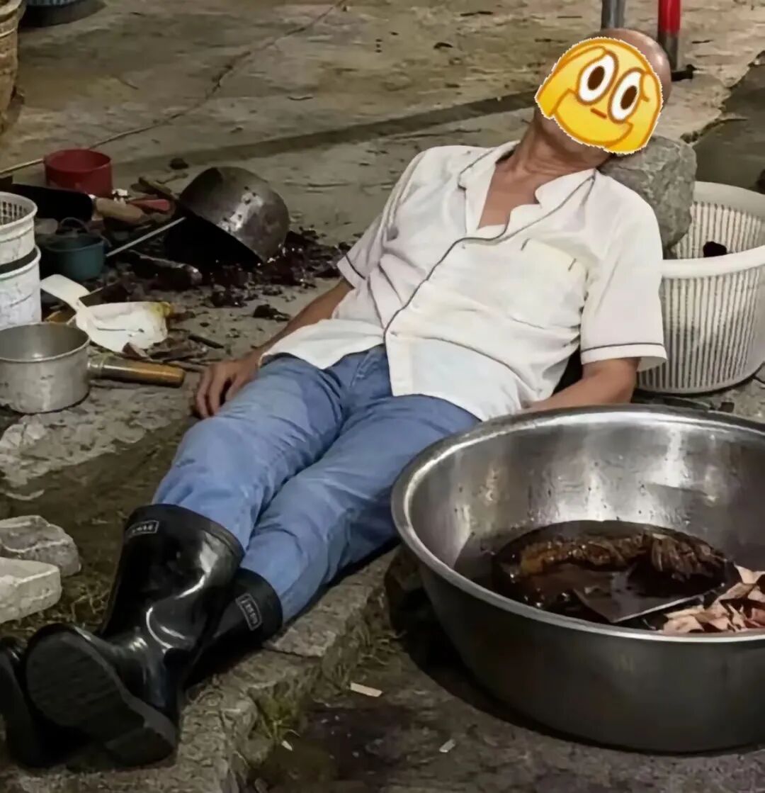 “躺平”的老莫。图源网络