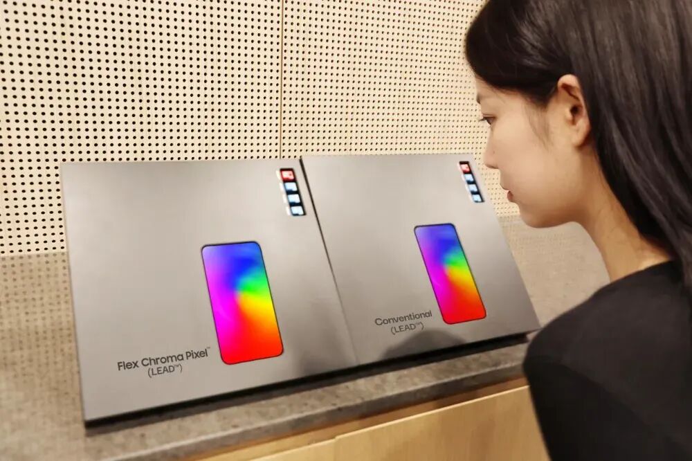 “Flex Chroma Pixel™”技术（图片来源：三星显示）