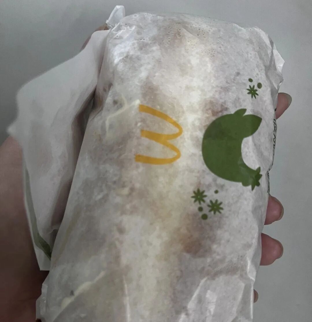 市民领到的汉堡