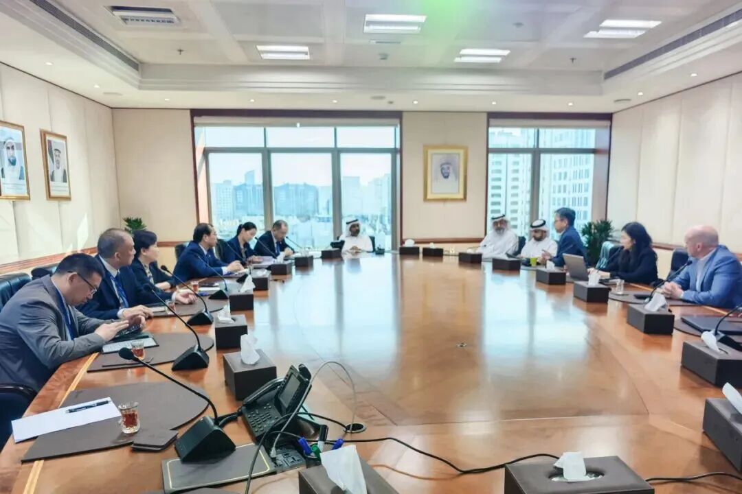 ▲与阿联酋水电公司（EWEC）对接