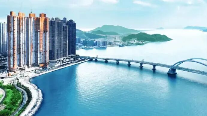 海瑅湾远景鸟瞰 图