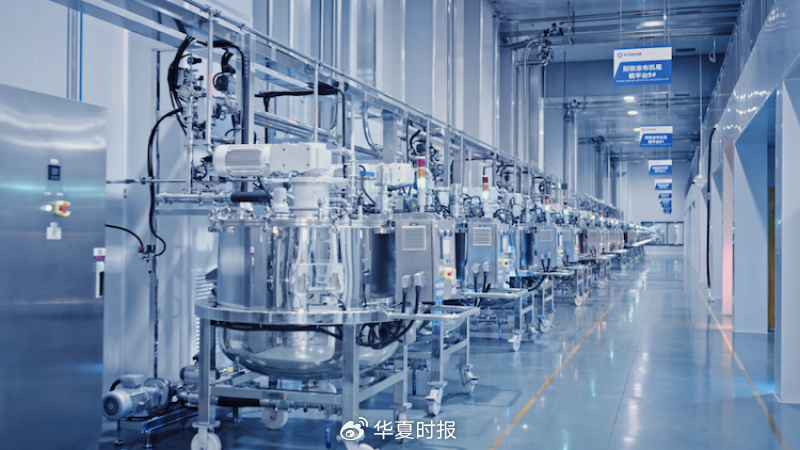 图为重庆海辰基地生产线。受访者供图