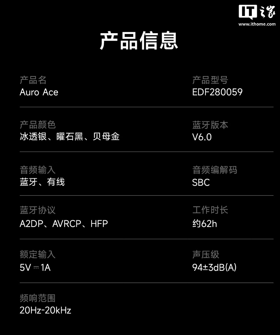 侧面自带点阵屏可显示歌词：漫步者 AURO ACE 头戴耳机上市，279 元|耳机|漫步者|IT之家_新浪科技_新浪网