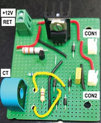 （图 4：控制器 PCB，含 CT 安装位）
