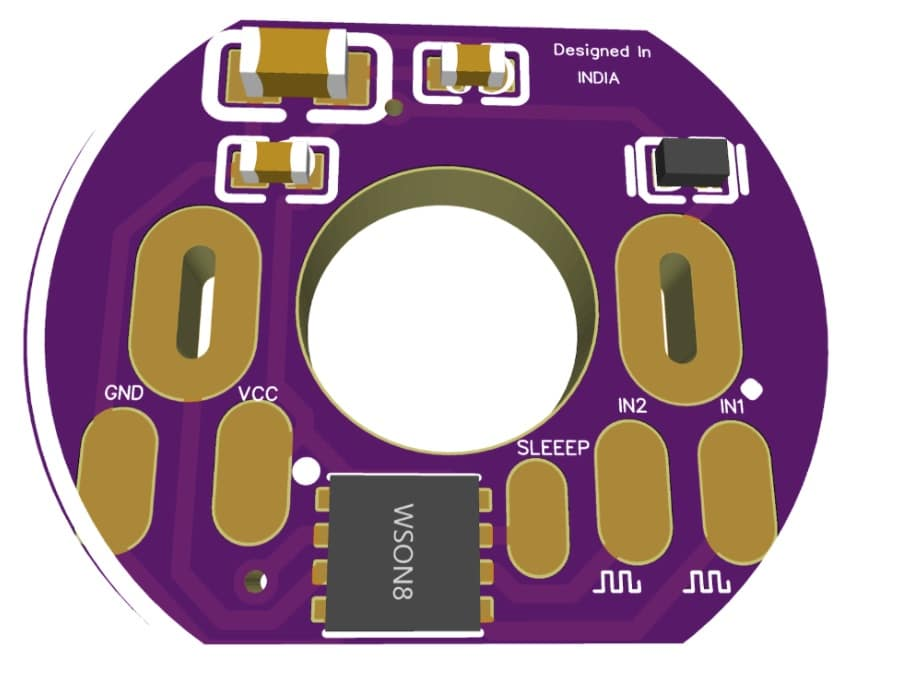 （图 4：电机驱动 PCB 实物图）