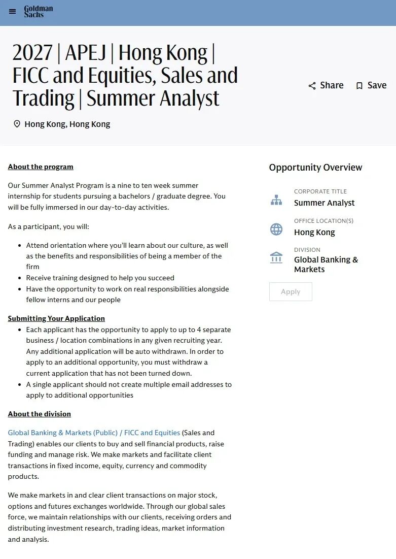 cr Goldman Sachs