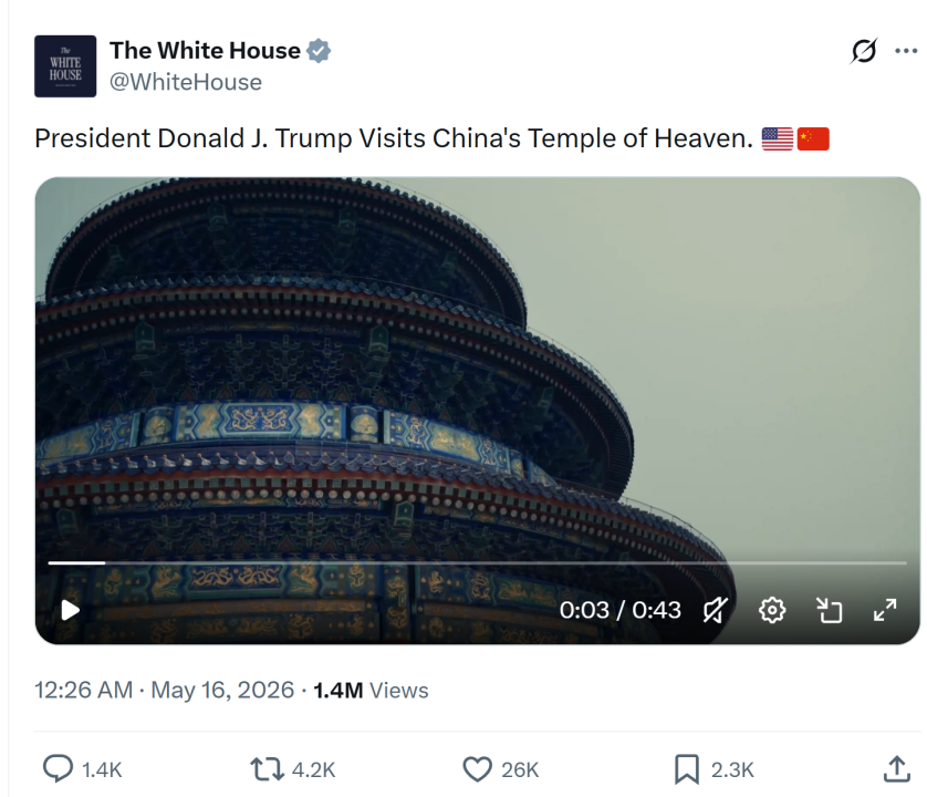 特朗普连发15张图分享“中国记忆”，“不可思议的中国”依然刷屏海外