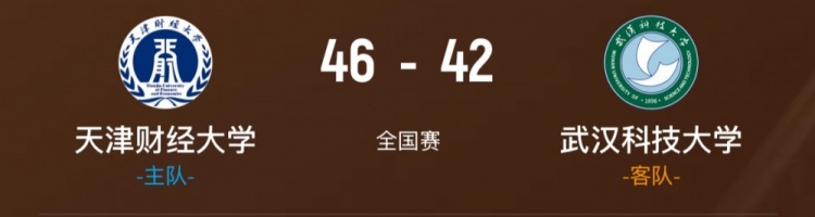 天津财大女篮力克武汉科大 陈雨欣13+11 朱明慧10+10 龙芋伶14+11