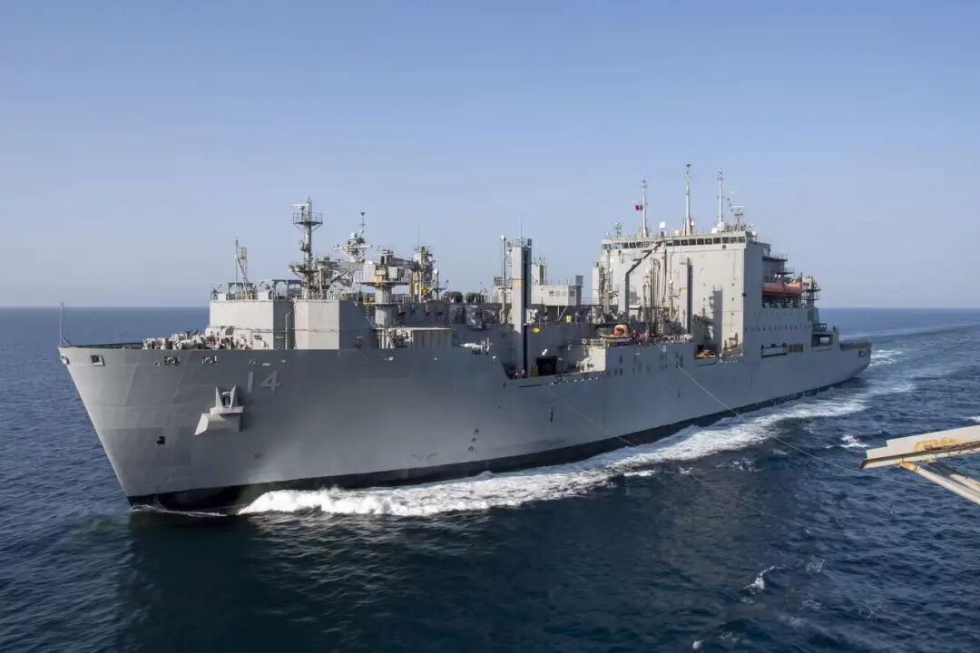 ▲ 美国海军 “塞萨尔・查韦斯” （USNS Cesar Chavez）号补给舰（图源/韩国先驱报）