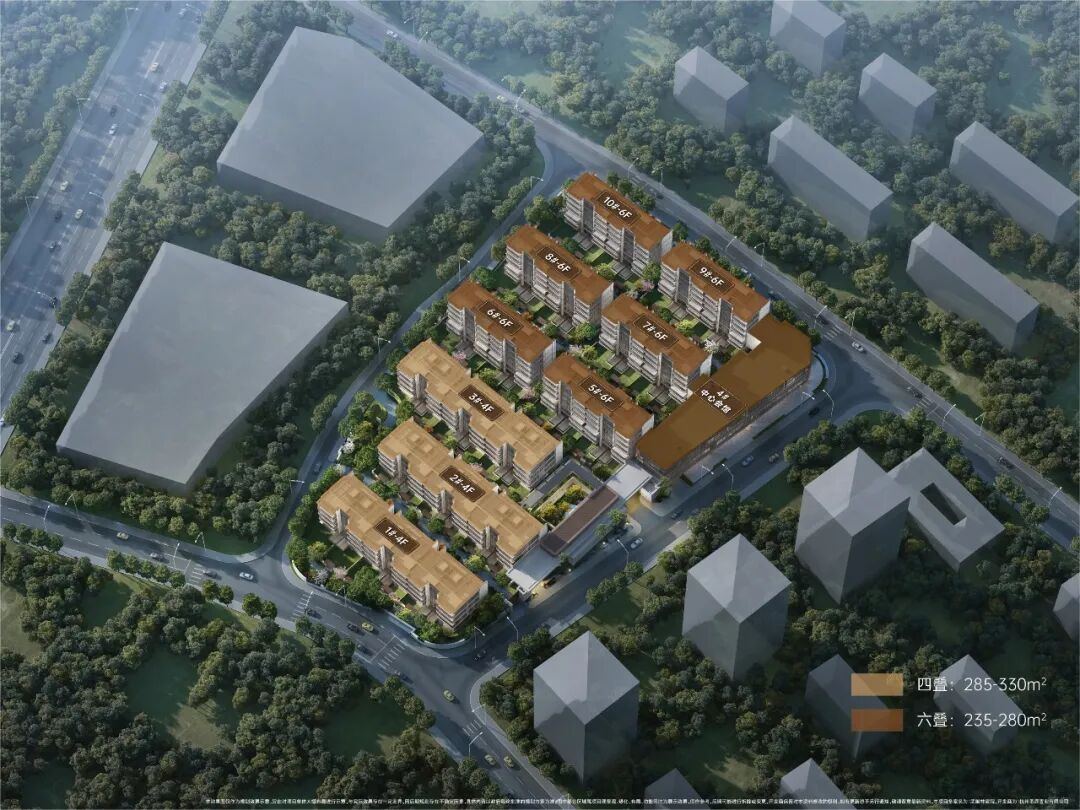 武林宸院鸟瞰效果图(仅做示意参考 具体以实际交付为准)