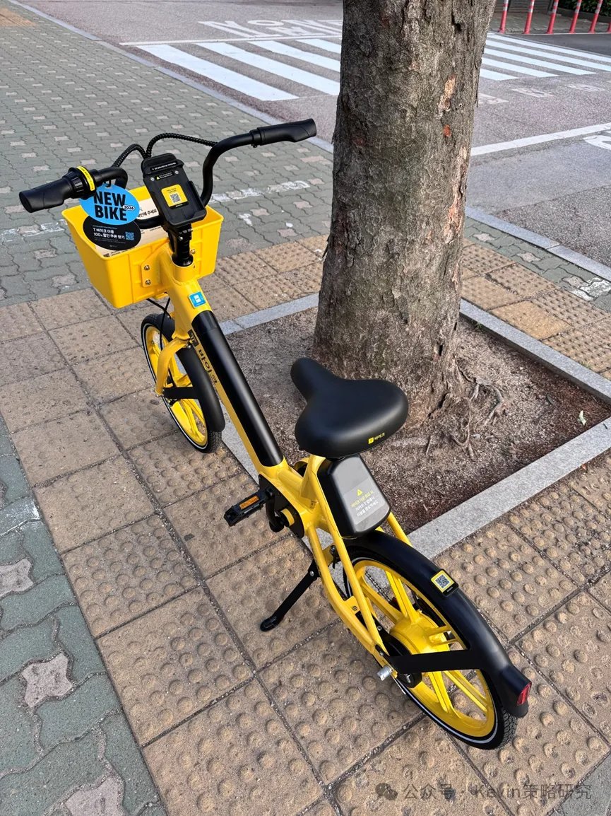 （路上遇到很像美团的共享单车）