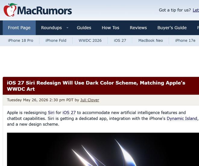iOS 27 Siri重构概念图