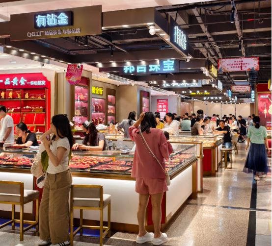 水贝黄金市场&nbsp; 图片来源：每经记者 潘婷 摄