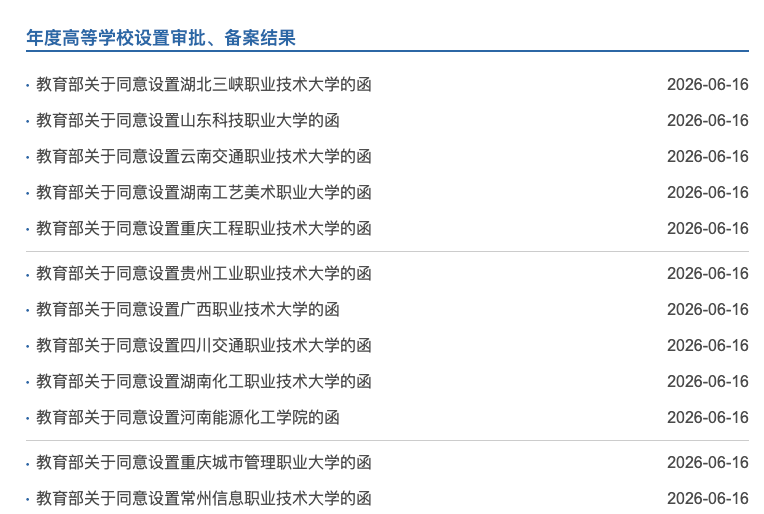 教育部同意:新设立32所本科高校_快讯_第2张_纵横网 教育部同意:新设立32所本科高校_https://www.izongheng.net_快讯_第2张