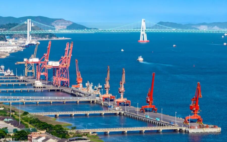图为温州港七里港区。资料图。