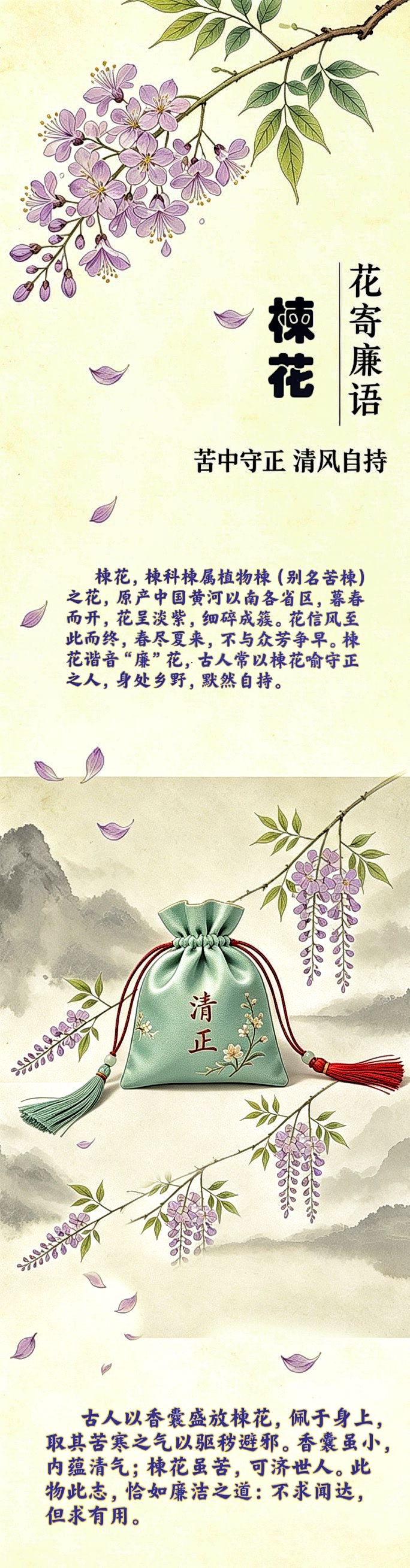 楝花：苦中守正 清风自持