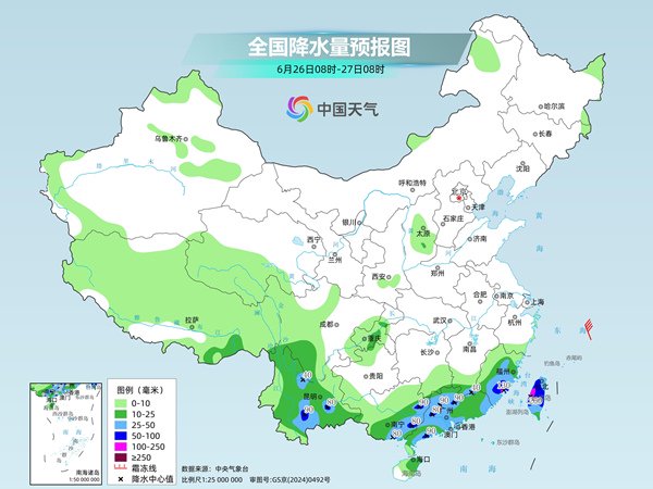 广西云南等地今明天降雨连连 北方多地周末高温发展