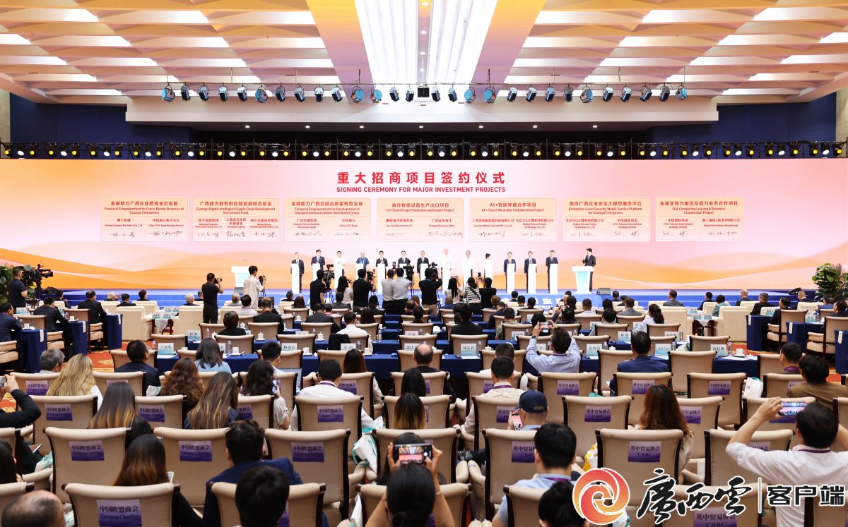 2026年“外国企业广西行”产业合作大会举行 陈刚奚国华玛丽亚致辞 韦韬主持