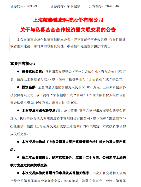 上海荣泰健康做LP