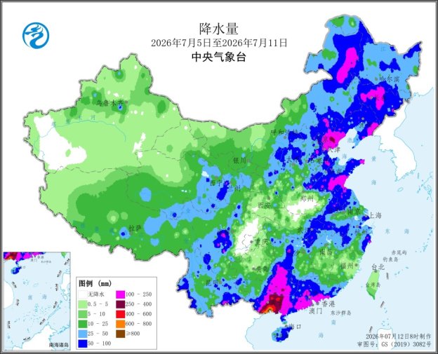图2&nbsp; 全国降水量