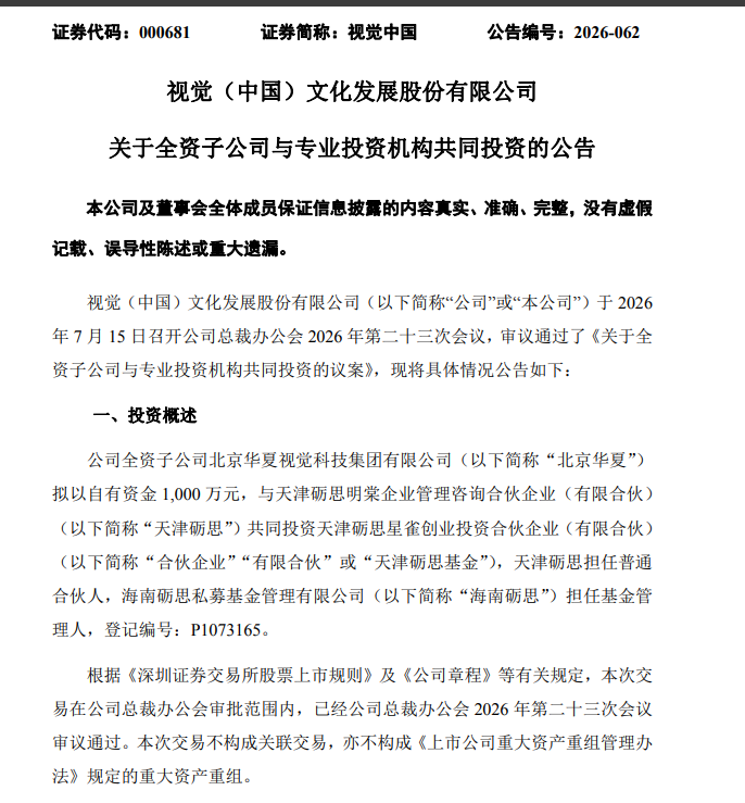 视觉中国做LP