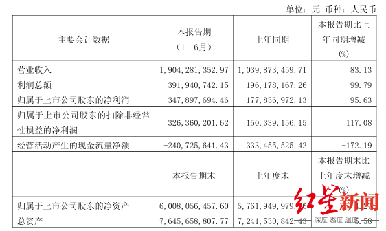  截图自半年报