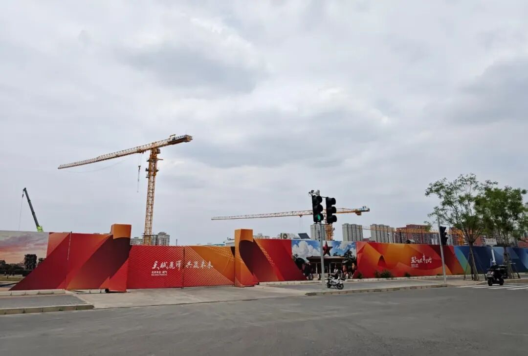 丽泽板块在建项目 图片来源：每经记者 陈梦妤 摄