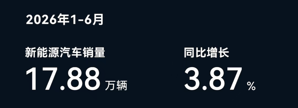 ▲赛力斯上半年新能源汽车销量