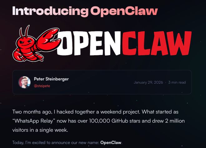 图片来源：OpenClaw