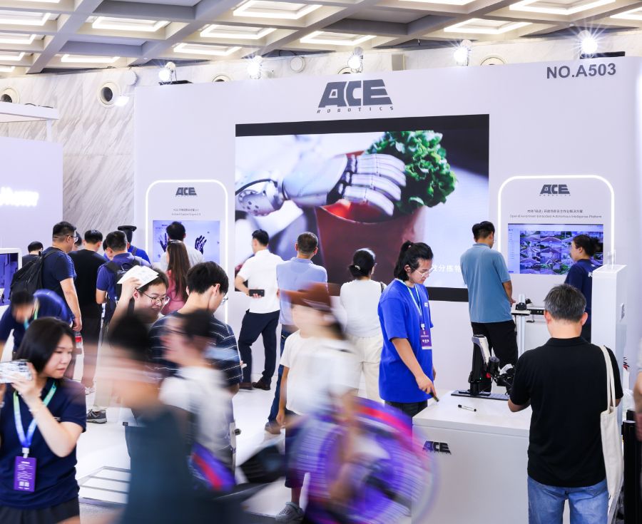 （图为大晓机器人展台）
