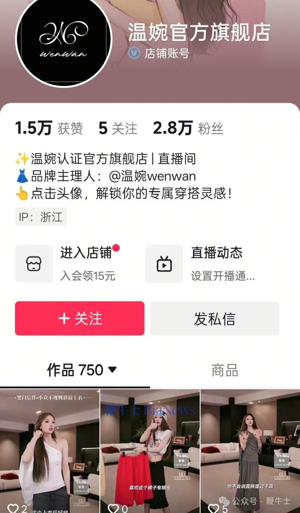 此外，温婉所售卖的商品均为高仿大牌服装。温婉售卖的仿制对象包括