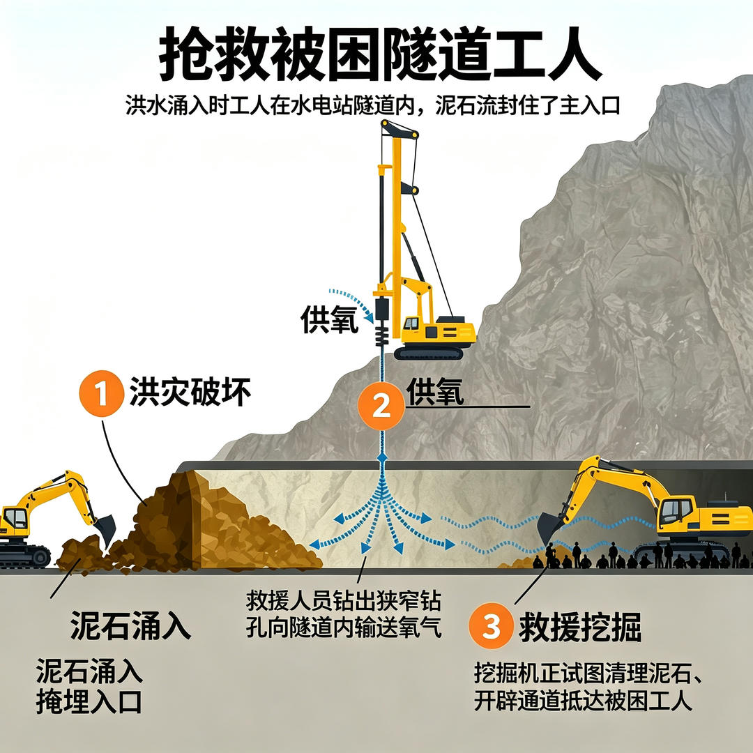 ▲抢救工作示意图