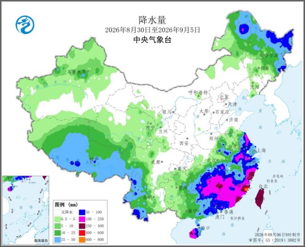 图2&nbsp; 全国降水量