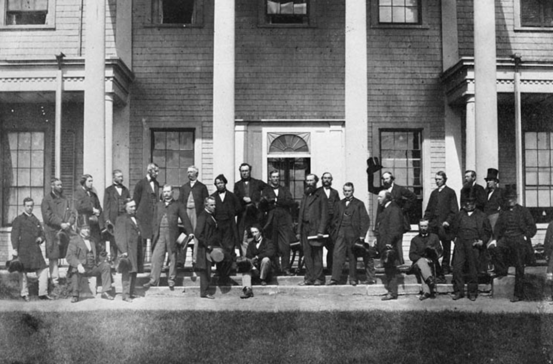 ▲ 1864 夏洛特敦会议代表合影，加拿大联邦建国筹备会议，为 1867 加拿大联邦奠定基础（图源/搜狐）