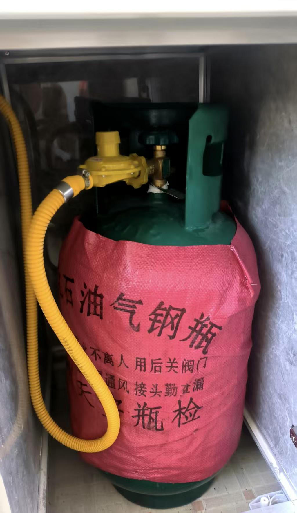 ▲居民使用的液化气