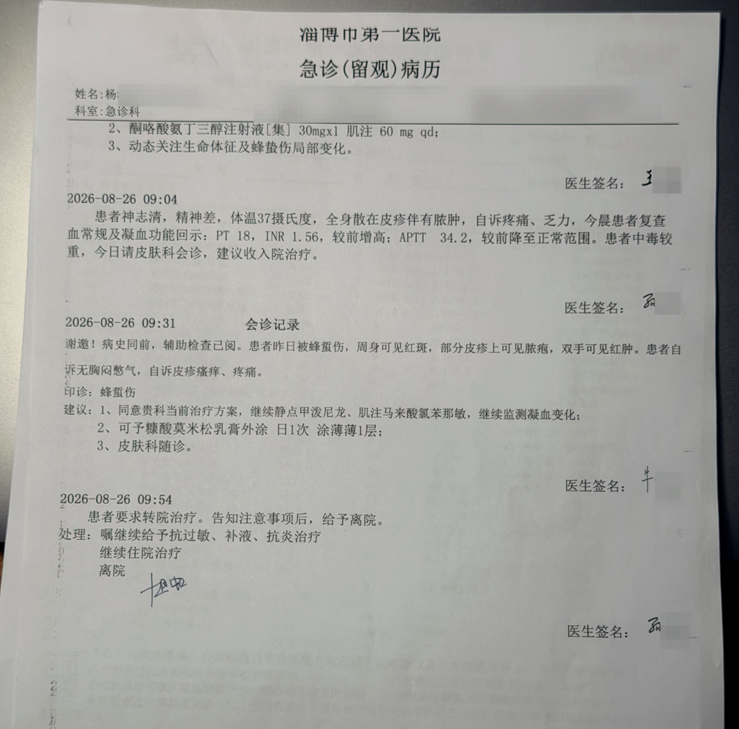 ▲杨女士病历