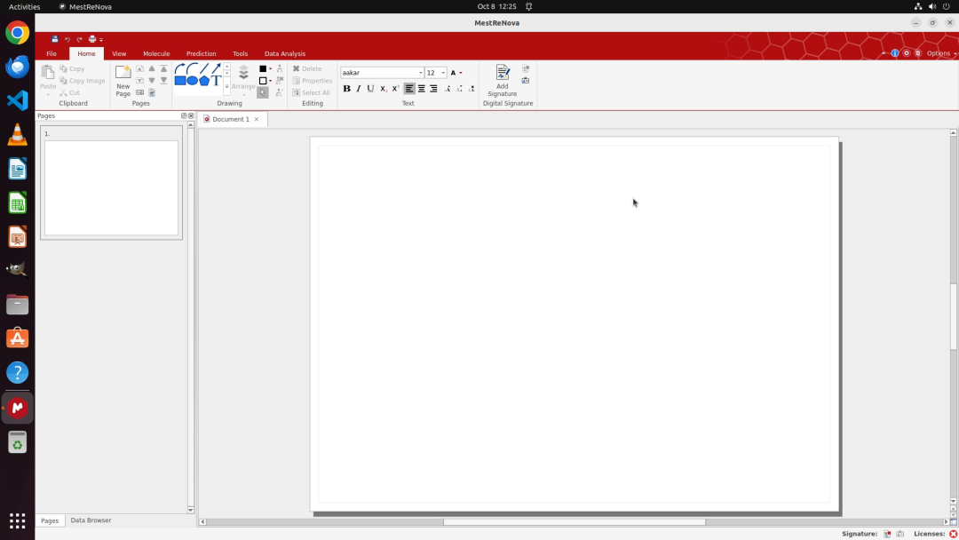 图 3｜科研软件范例 Mnova，界面和 PowerPoint 非常相似，也是模型理解软件操作的障碍之一。