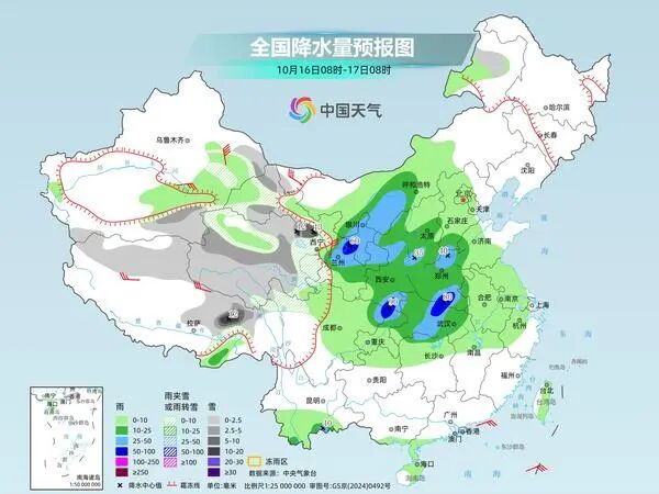 长江以北将迎强降雨