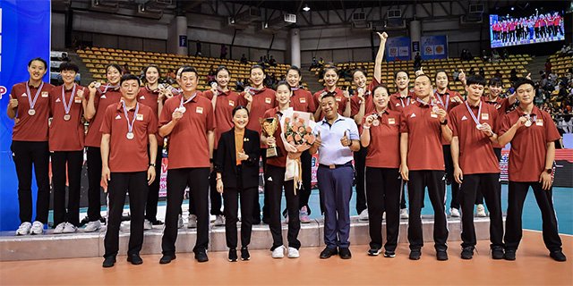 2023年亚洲女排锦标赛中国队获亚军 三人入围最佳阵容