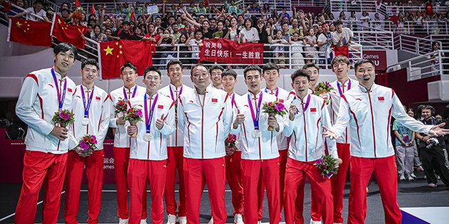 杭州亚运会男子排球项目落幕 中国男排获亚军