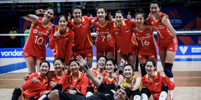 中国女排3比1胜塞尔维亚 结束世联赛里约站争夺