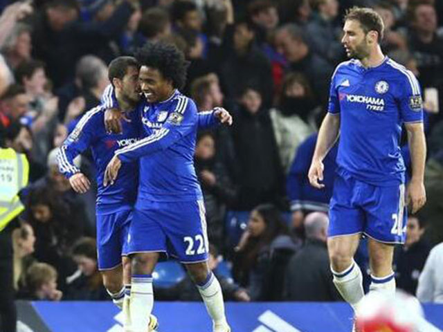 阿扎尔破门送莱斯特夺冠