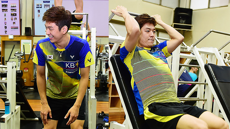 李龙大体能训练肌肉尽显