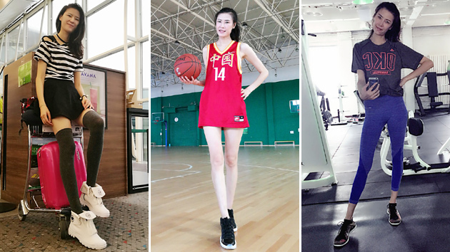 篮球美女许诺大长腿合集