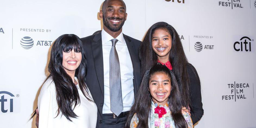 科比一家四口恩爱亮相电影节