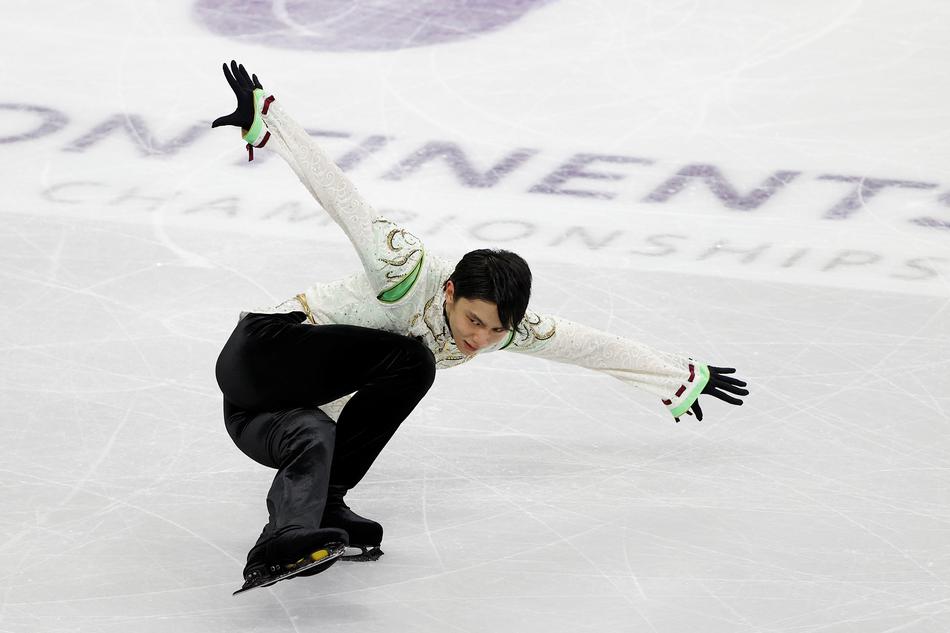 四大洲赛羽生结弦自由滑演绎《阴阳师》