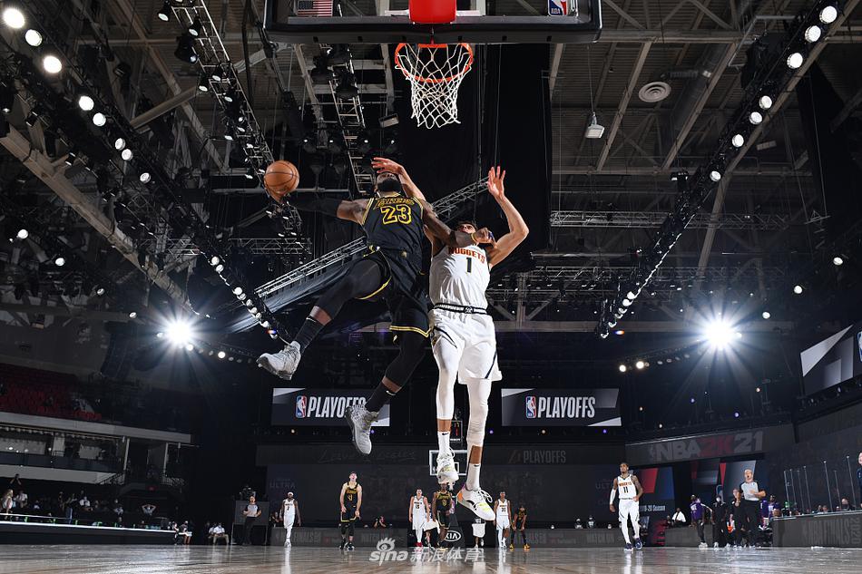 [NBA西部决赛]湖人以105-103险胜掘金 浓眉压哨三分绝杀詹皇26分