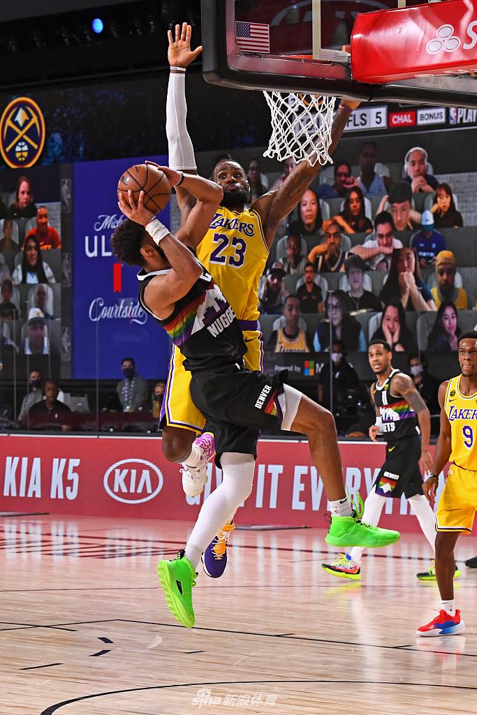 [NBA西部决赛]湖人114-108掘金 浓眉哥34分詹皇准三双