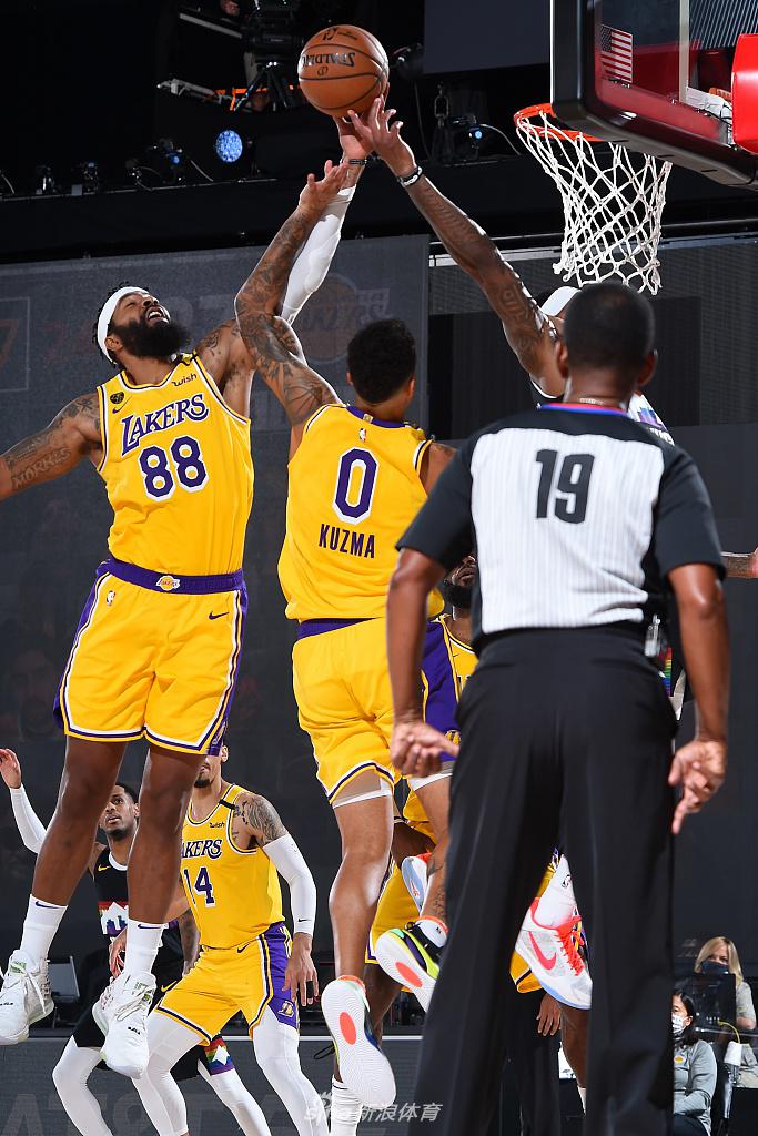 [NBA西部决赛]湖人114-108掘金 浓眉哥34分詹皇准三双